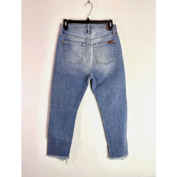 7 FOR ALL MANKIND JOSEFINA BOYFRIEND DESTROY VINTAGE W/THE STUDS size 24 - Picture 3 of 6